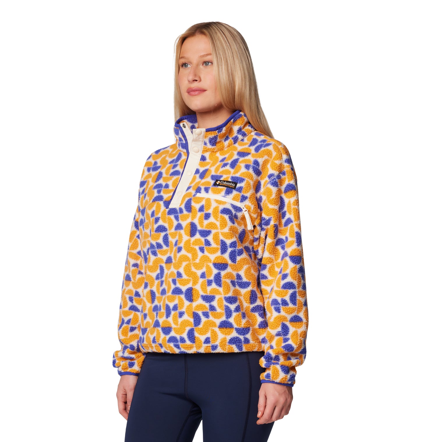 Women's Helvetia™ II Cropped Sherpa Half Snap Printed Fleece