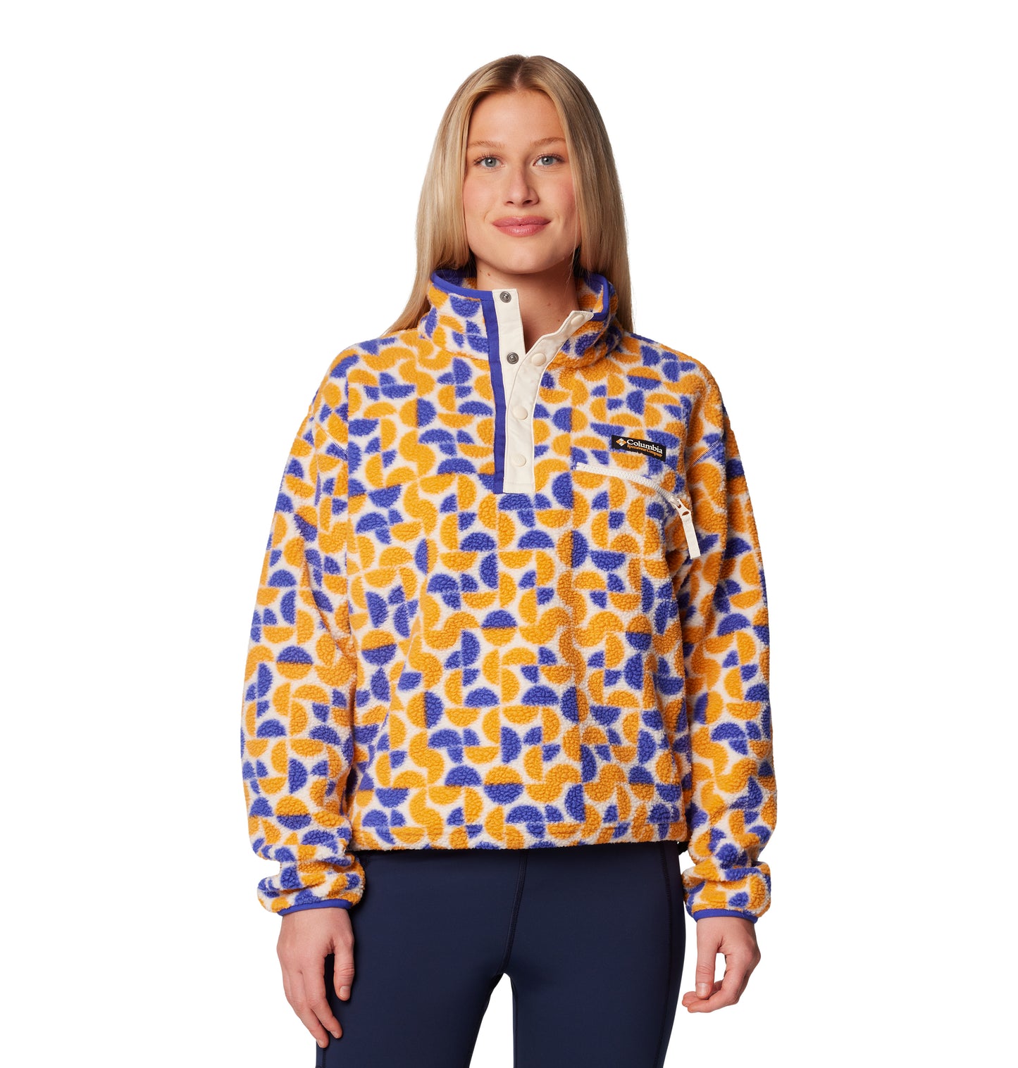 Women's Helvetia™ II Cropped Sherpa Half Snap Printed Fleece